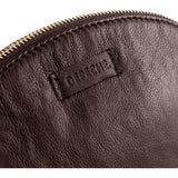 DEPECHE Smuk kosmetiktaske i blødt skind Accessories 258 Winter Brown / Brass