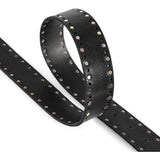 DEPECHE Smukt læderbælte med fine detaljer Belt 099 Black