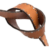 DEPECHE Smukt læderbælte med fine detaljer Belt 014 Cognac