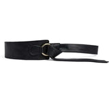 DEPECHE Statement taljebælte i skind Belts 190 Black/Gold