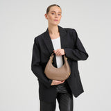 DEPECHE Stilfuld håndtaske Cross over 224 Taupe