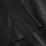 Stilfuld lang skindvest / 51222 - Black - DEPECHE