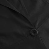 Stilfuld lang skindvest / 51222 - Black - DEPECHE