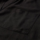 Tara bluse i hørkvalitet / 100018 - Black - DEPECHE