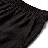 Tara hør shorts / 100228 - Black - DEPECHE