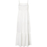 Tara hør stropkjole / 100026 - White - DEPECHE