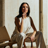 Tara hør top / 100028 - Nature - DEPECHE