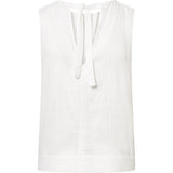 Tara hør top / 100028 - White - DEPECHE
