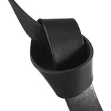 DEPECHE Tidsløs bælte i skindkvalitet Belt 154 Black/Brass