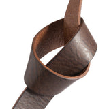 DEPECHE Tidsløs bælte i skindkvalitet Belt 179 Brown/Brass