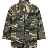 Tonja Oversize Skjorte / 100454 - Khaki Printed - DEPECHE