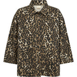 Tonja Oversize Skjorte / 100454 - Leopard Printed - DEPECHE