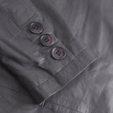 Trendy Linea blazer jakke i skind / 51148 - Antracit - DEPECHE