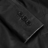 Trendy Linea blazer jakke i skind / 51148 - Black - DEPECHE