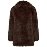 Vera faux fur jakke / 100386 - Brown - DEPECHE