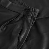 Depeche leather wear Alicia klassisk skindbuks med lige ben Pants 099 Black (Nero)
