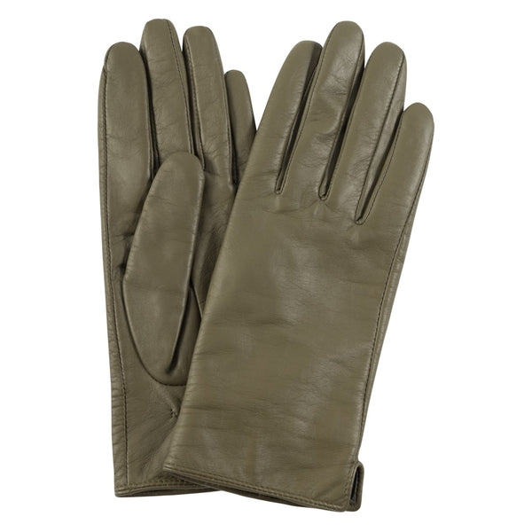 DEPECHE Basic handsker i blødt skind Gloves 194 Moss Green
