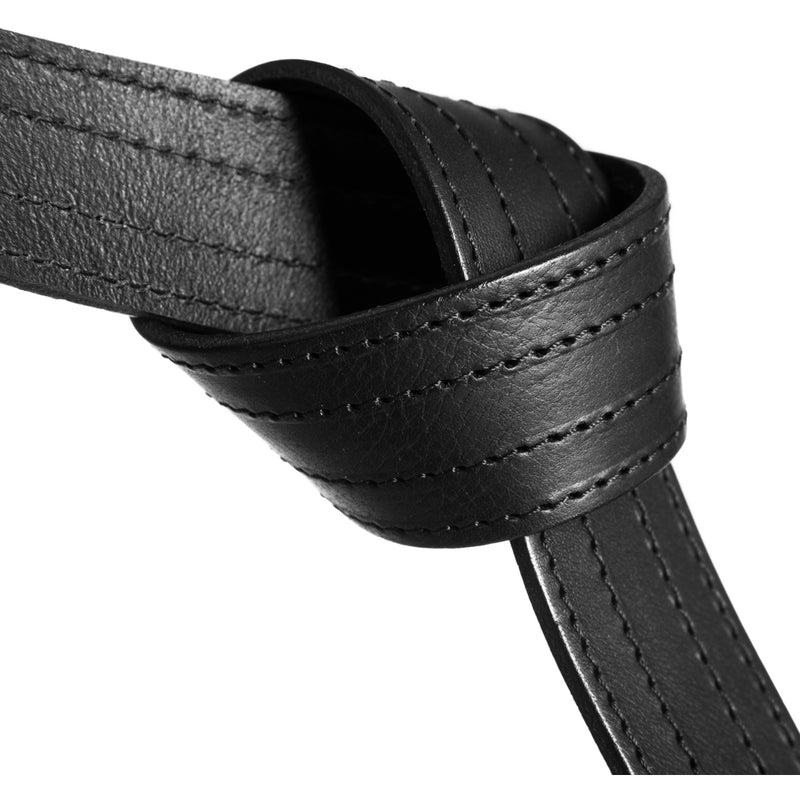 DEPECHE Bredt jeans skindbælte med hulmønster Belts 099 Black (Nero)