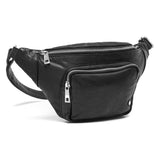 DEPECHE Klassisk must-have bumbag i skind Bumbag 099 Black (Nero)