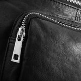 DEPECHE Klassisk must-have bumbag i skind Bumbag 099 Black (Nero)