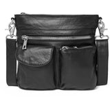 DEPECHE Cool crossbody taske i kvalitetslæder Cross over 099 Black (Nero)