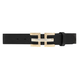 DEPECHE Eksklusivt læderbælte med smukt spænde Belts 099 Black (Nero)