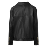 Depeche leather wear Nana cool biker skindjakke i en blød kvalitet Jackets 099 Black (Nero)