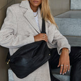 DEPECHE Læder bumbag Bumbag 099 Black (Nero)