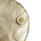 DEPECHE Lille rund læderpung i metallic look Purse / Credit card holder 206 Gold Metallic