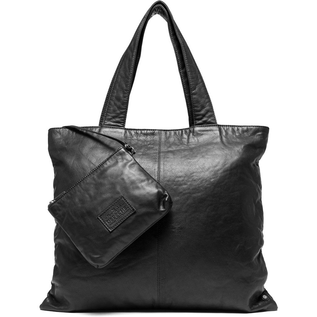 Åben blik dreng Oversize shopper taske i vintage look / 14268 - Black (Nero)