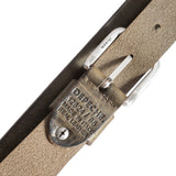 DEPECHE Tidsløs bælte i skindkvalitet Belts 049 Army Green