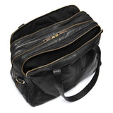 DEPECHE Stor arbejdstaske i blødt skind Shoulderbag / Handbag 099 Black (Nero)