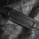DEPECHE Stor arbejdstaske i blødt skind Shoulderbag / Handbag 099 Black (Nero)