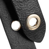 DEPECHE Cool læderbælte dekoreret med store eyelets Belt 097 Gold