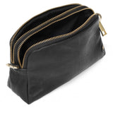 DEPECHE Lille læder clutch i klassisk og enkelt design Small bag / Clutch 099 Black