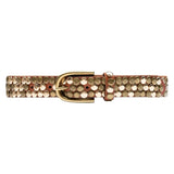 DEPECHE Smukt og cool læderbælte Belt 153 Cognac/Brass