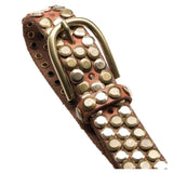 DEPECHE Smukt og cool læderbælte Belt 153 Cognac/Brass