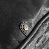 DEPECHE Stor arbejdstaske i blødt skind Shoulderbag / Handbag 099 Black