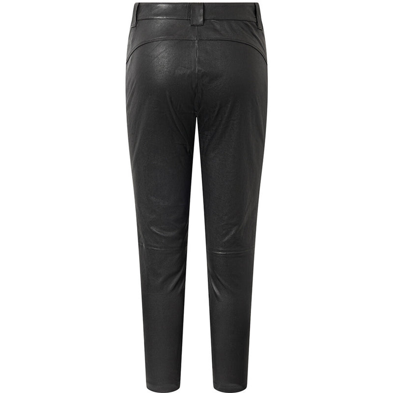 Depeche leather wear 7/8 dels chino skindbuks i lækker stretch kvalitet Pants 099 Black (Nero)