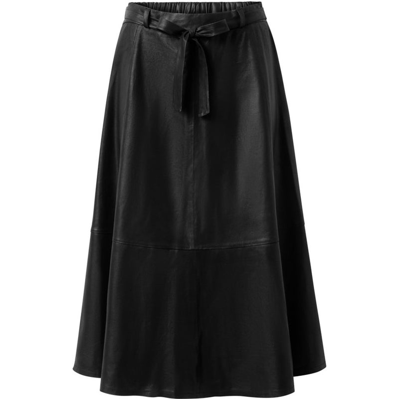 Depeche leather wear A skirt w/belt Skirts 099 Black (Nero)