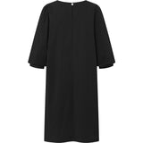 Depeche Clothing Abi kjole med ¾ pufærmer Dresses 099 Black (Nero)