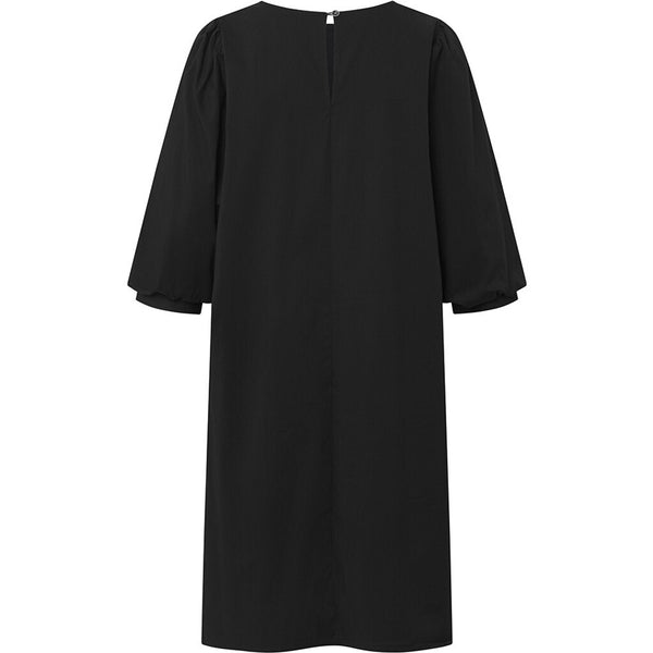 Depeche Clothing Abi kjole med ¾ pufærmer Dresses 099 Black (Nero)