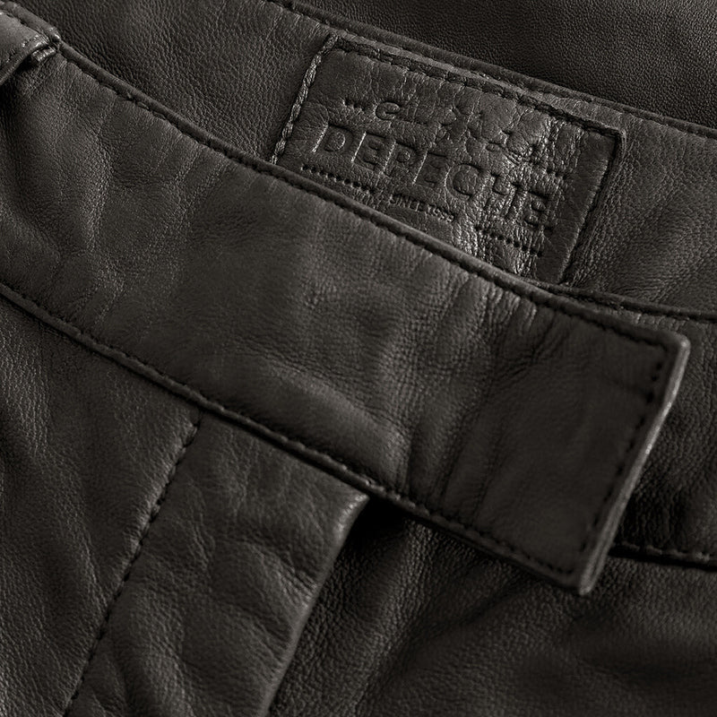 Depeche leather wear Adele RW skindbukser med vide ben Pants 214 Dark Chocolate