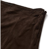 Depeche leather wear Adiva HW Culotte Ruskindsbuks Pants 067 Dusty brown