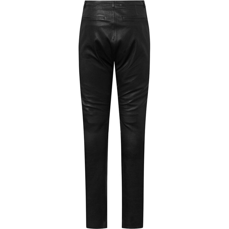Depeche leather wear Alea chino skindbukser Pants 099 Black (Nero)