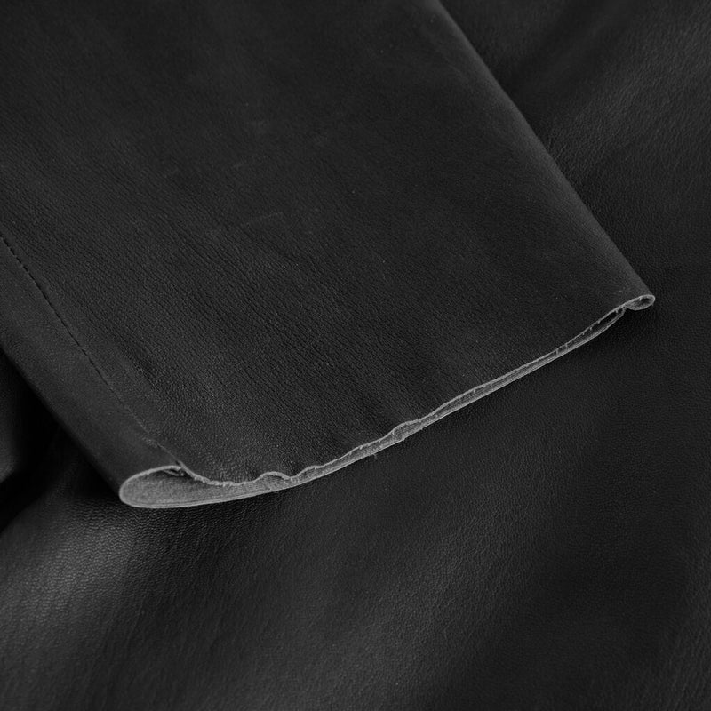 Depeche leather wear Amber klassisk læderleggings med lynlås i siden Pants 099 Black (Nero)
