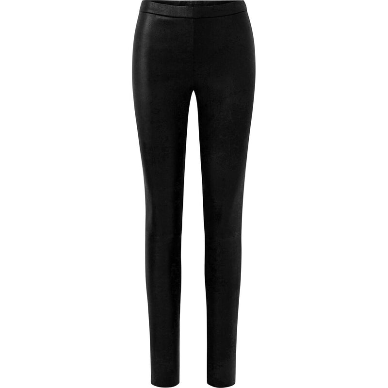 Depeche leather wear Amber klassisk læderleggings med lynlås i siden Pants 099 Black (Nero)
