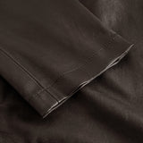 Depeche leather wear Amelia chino skindbuks i 7/8 dels længde Pants 008 Chocolate
