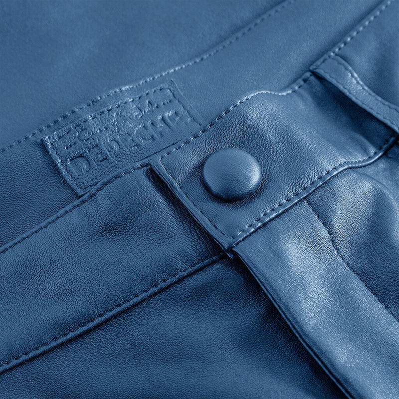 Depeche leather wear Amelia chino skindbuks i 7/8 dels længde Pants 072 Jeans blue