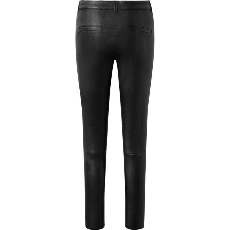 Depeche leather wear Amelia chino skindbuks i 7/8 dels længde Pants 099 Black (Nero)